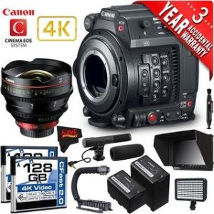 Canon EOS C200 Cinema Camera Intl Version with Canon 135mm Cine Lens (professional)