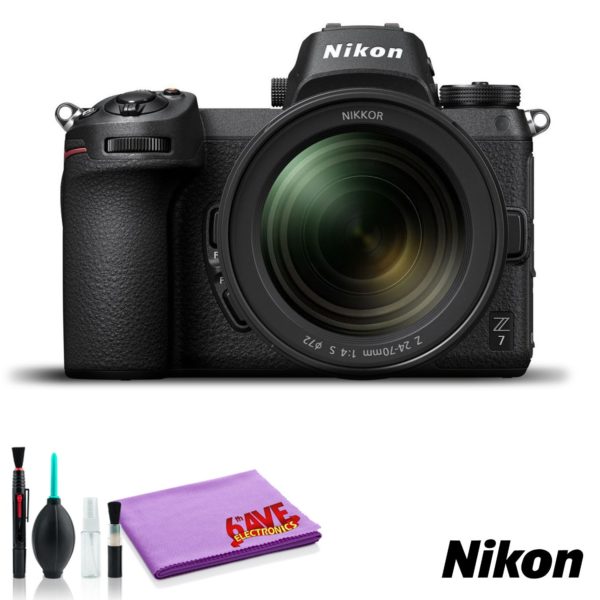Nikon Z 7 Mirrorless Digital Camera with 24-70mm Lens (Intl Model) (Cleaning Kit)